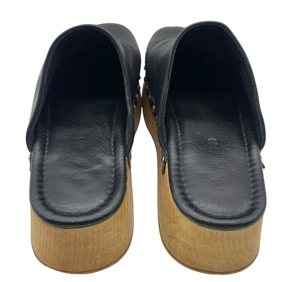 Musse & Cloud Cosima Studded Black Platform Clogs Slip On Shoes Women's Sz 9 40 - Picture 9 of 14